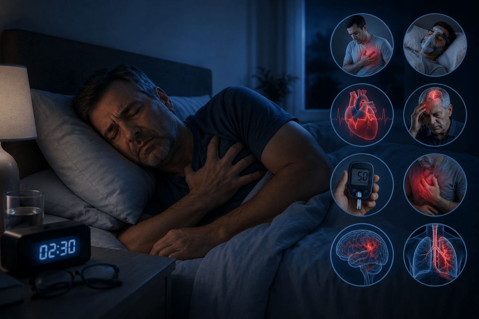 10 risques et symptômes qui pourraient causer un décès nocturne