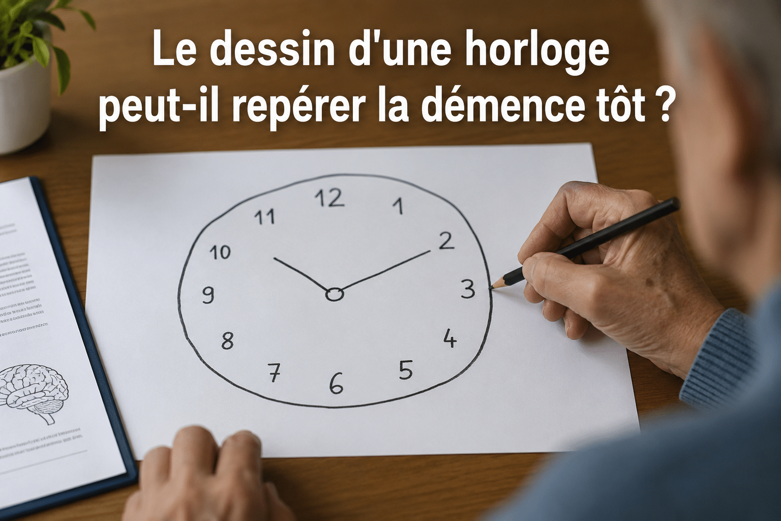 Le dessin d’une horloge peut-il repérer la démence tôt ?