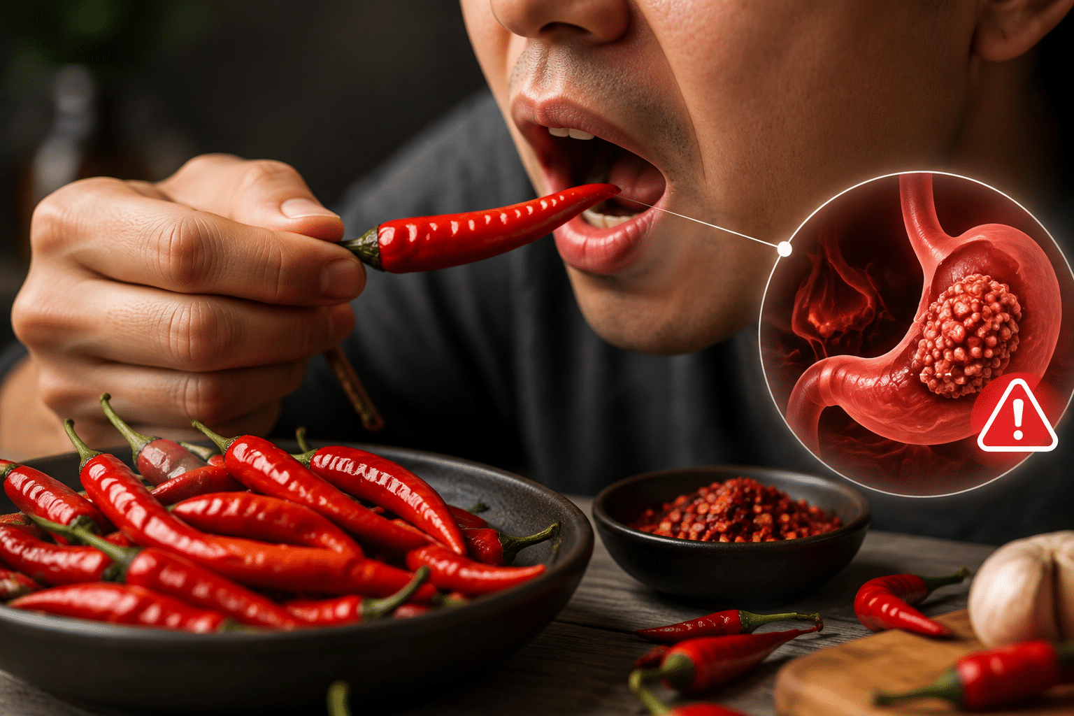 Manger souvent des piments: un risque de cancer accru?