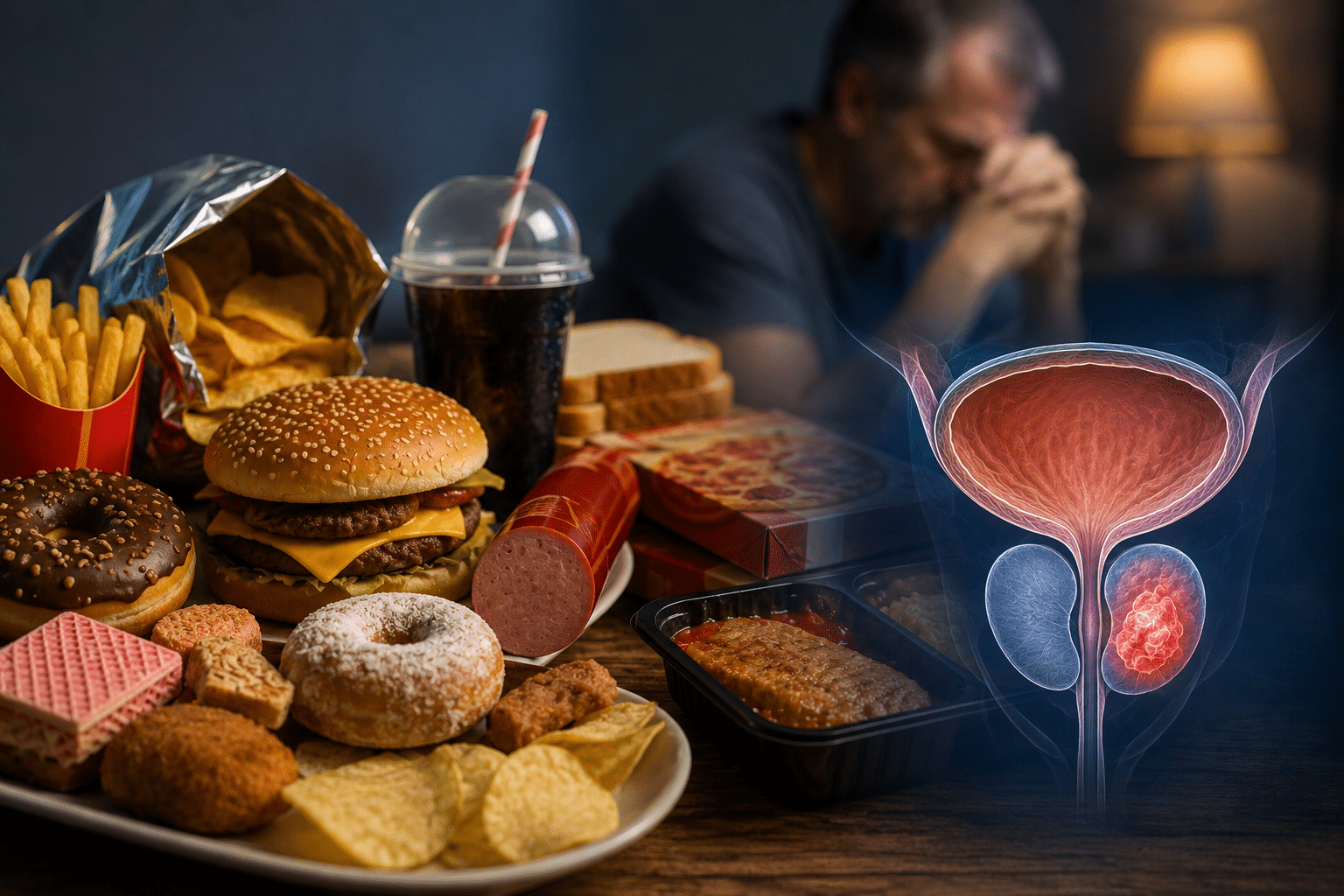 Aliments ultra-transformés et cancer de la prostate