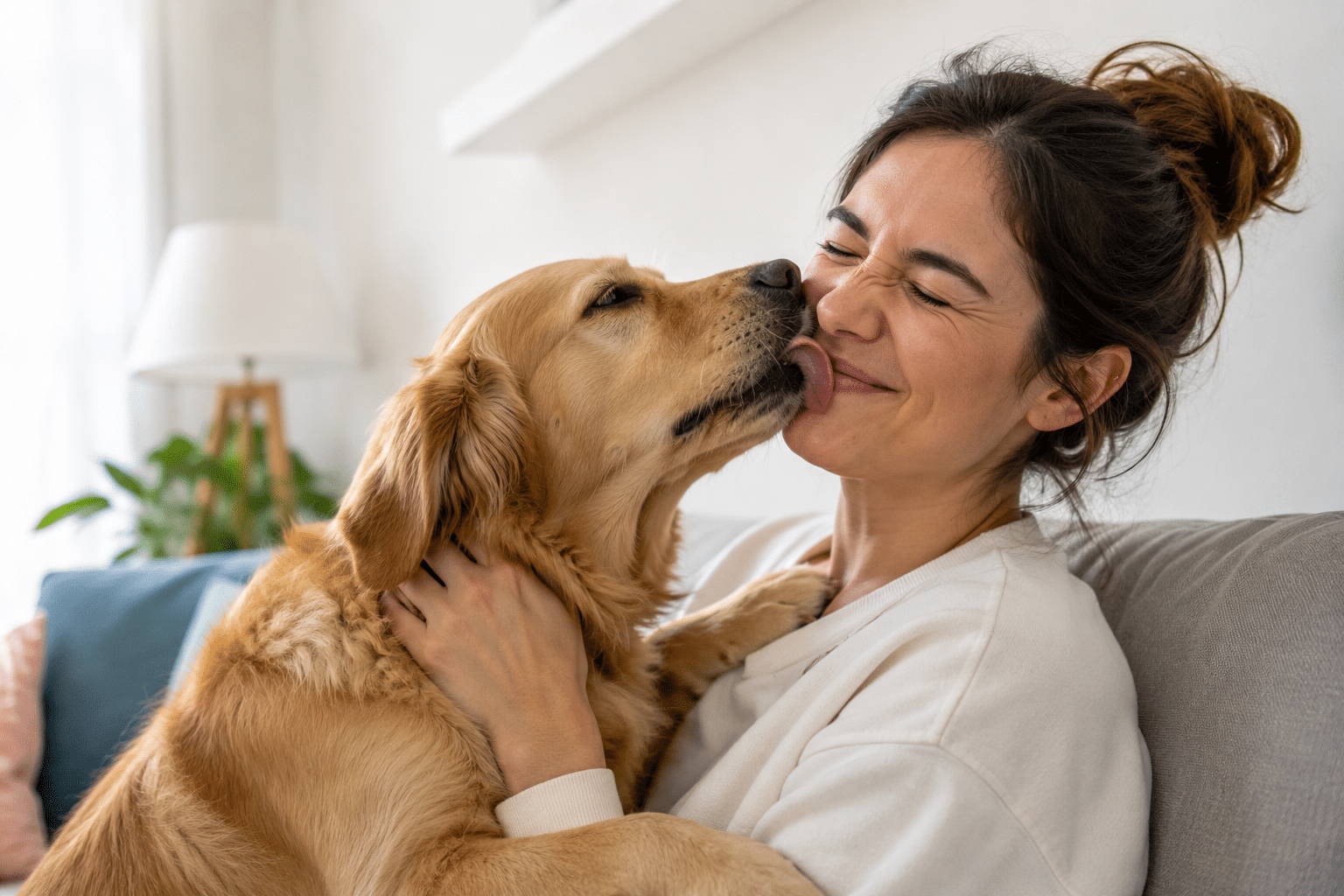 Animaux de compagnie: Laisser son chien lécher son visage : quel risque ?
