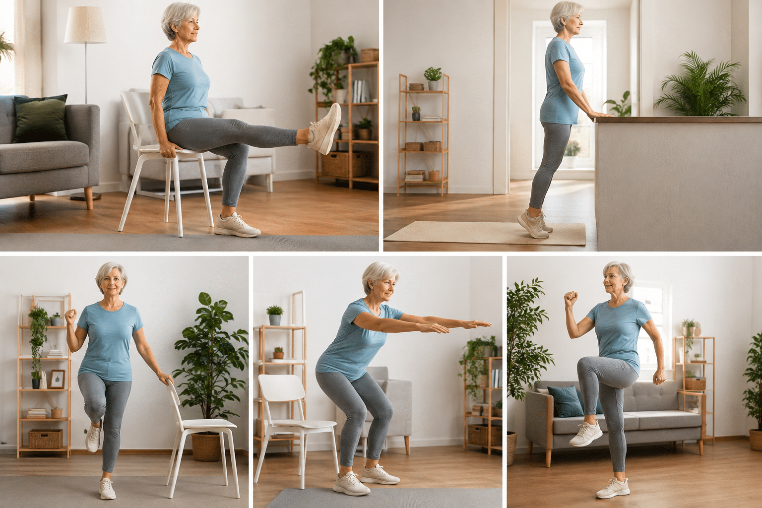 Après 60 ans : 5 exercices à domicile pour prévenir le risque de chute