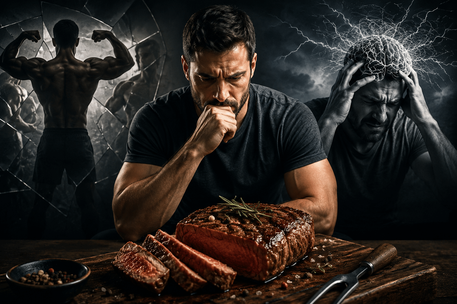 Menaces envers la “masculinité”, viande et stress : 38 expériences qui révèlent des comportements de compensation