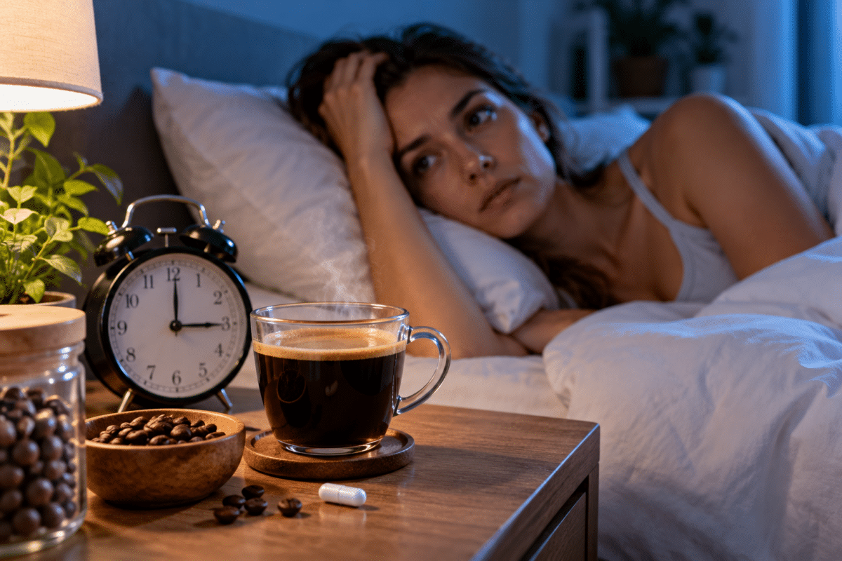 Caféine une simple quantité de  100 mg suffit à perturber le sommeil