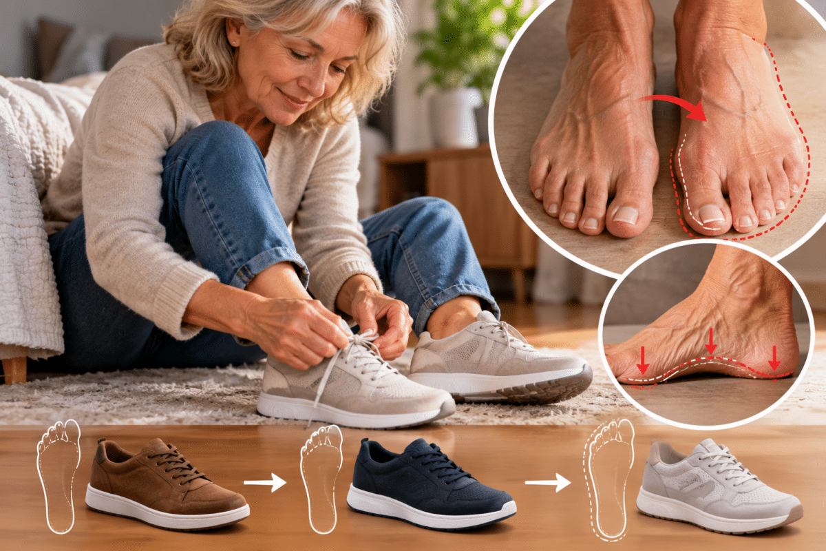 Pointure de chaussures avec l’âge : pourquoi elle peut changer